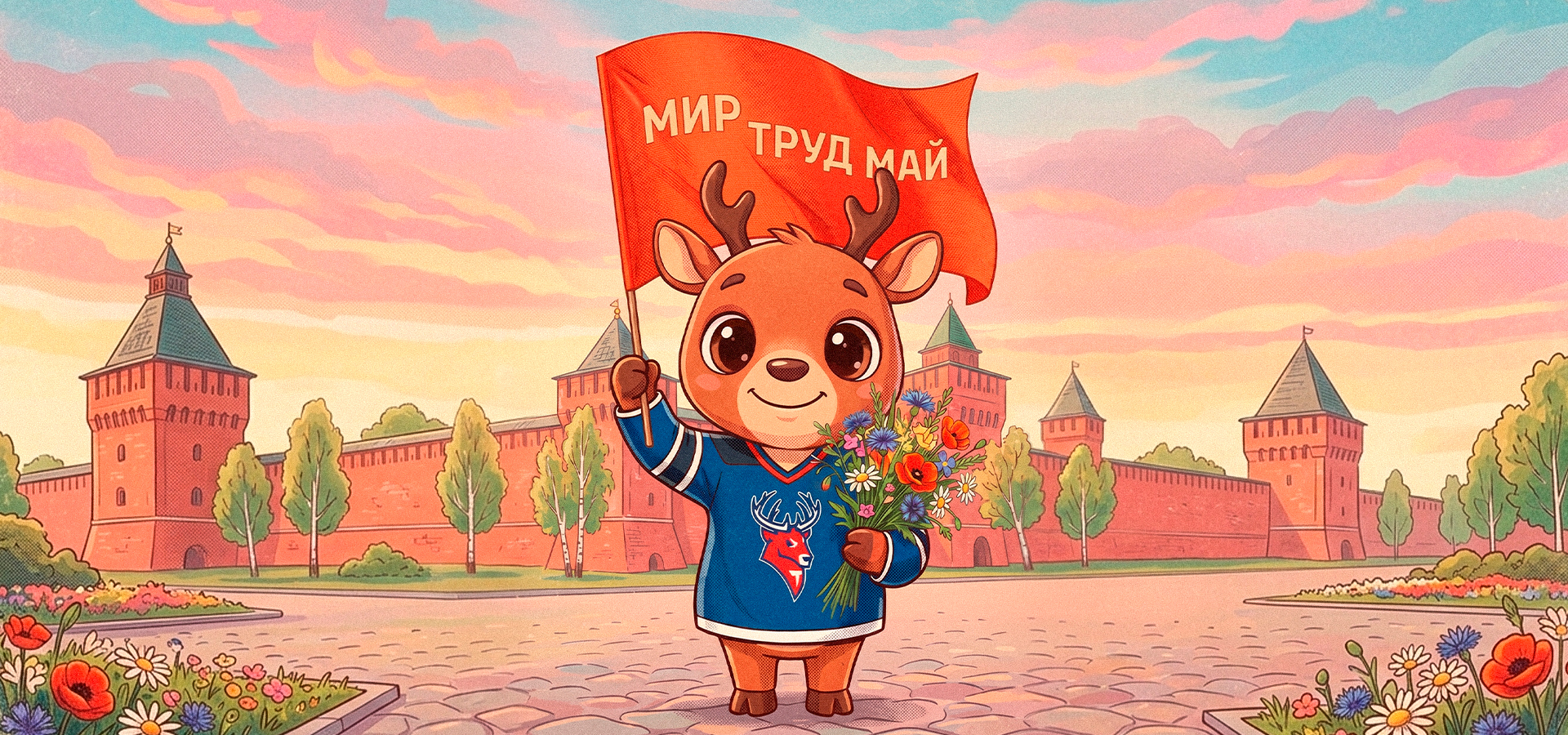 С праздником весны и труда!